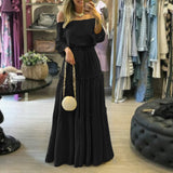 Off Shoulder Bohemian Maxi Dress - Veira Trending Shop