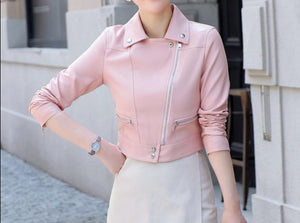 Faux Leather Outwear Blazer - Veira Trending Shop