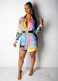 Floral Print Mini Skirt 2 Pcs Set - Veira Trending Shop