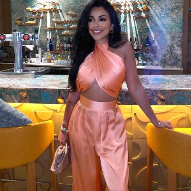 Sexy Satin Pants Set - Veira Trending Shop
