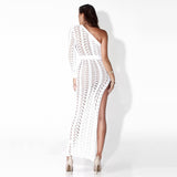 High Slit Knitted Dress - Veira Trending Shop