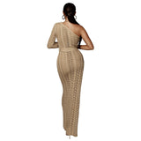 High Slit Knitted Dress - Veira Trending Shop
