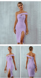 One Shoulder Strapless Bandage Dress - Veira Trending Shop