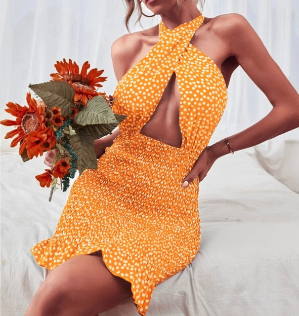 Backless Tie Up Sundress - Veira Trending Shop