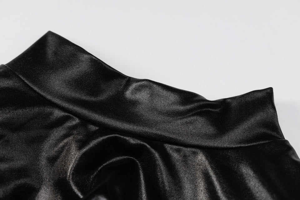 Pu Leather Mini Dress - Veira Trending Shop