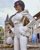 Long Sleeve 2Pcs Bandage Set - Veira Trending Shop