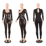 Long Sleeve Sparkly Jumpsuit - Veira Trending Shop