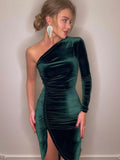Long Sleeve Velvet Dress - Veira Trending Shop