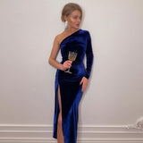 Long Sleeve Velvet Dress - Veira Trending Shop