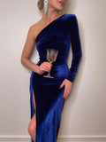 Long Sleeve Velvet Dress - Veira Trending Shop