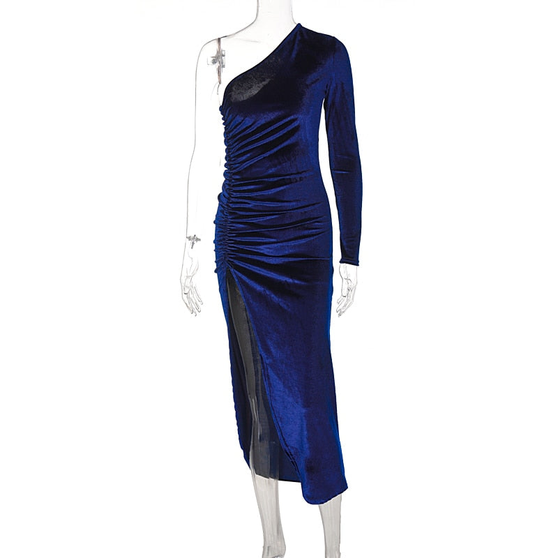 Long Sleeve Velvet Dress - Veira Trending Shop