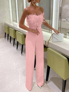 Elegant Strapless Jumpsuit - Veira Trending Shop