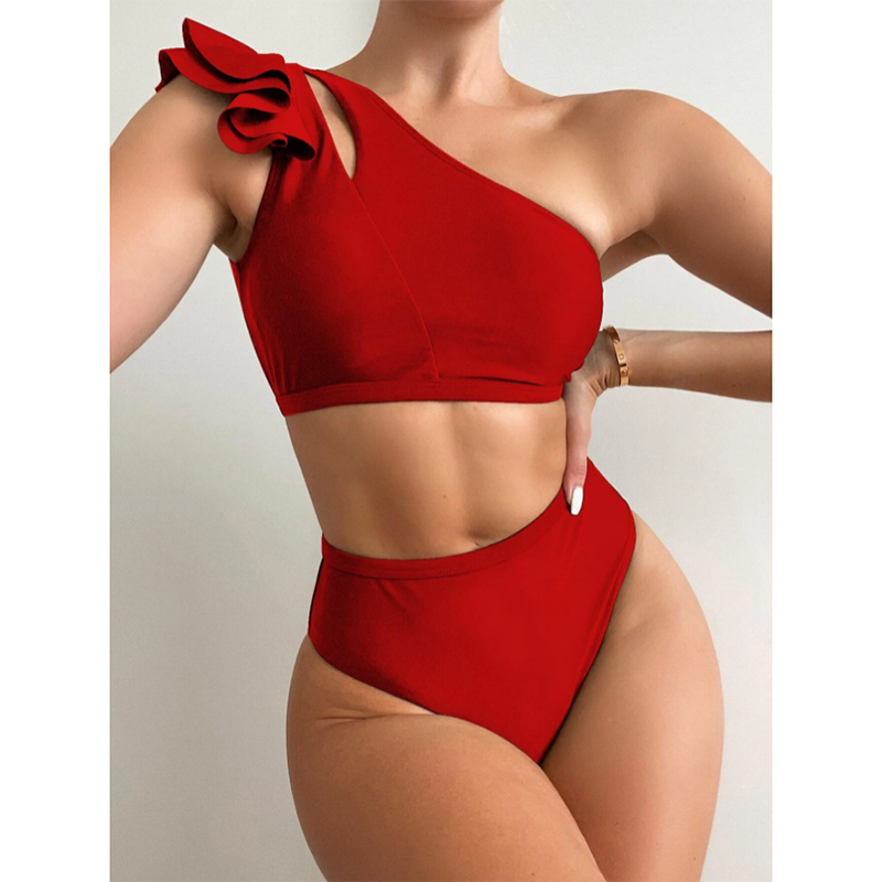 One Shoulder Bikini Set - Veira Trending Shop