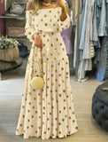 Off Shoulder Bohemian Maxi Dress - Veira Trending Shop