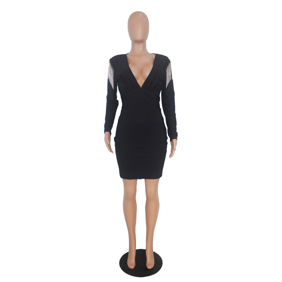 Sexy Long Sleeve Dress - Veira Trending Shop